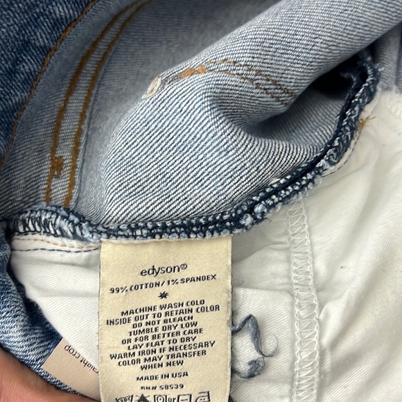 Oliver edyson brand High Rise Straight Crop Light Torino wash Jeans - Picture 11 of 12